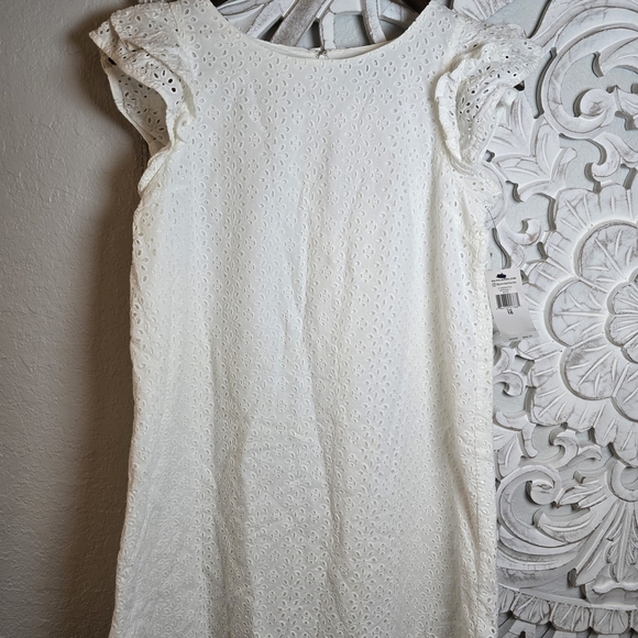 Polo Ralph Lauren Girls' Eyelet Ruffle Gingham Cotton Madras Dress Size 16 - Picture 2 of 8